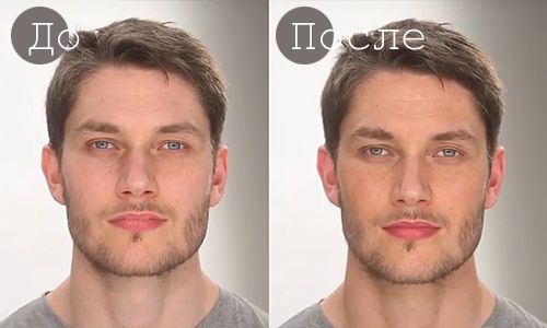 Как изменить лицо с помощью макияжа мужчине