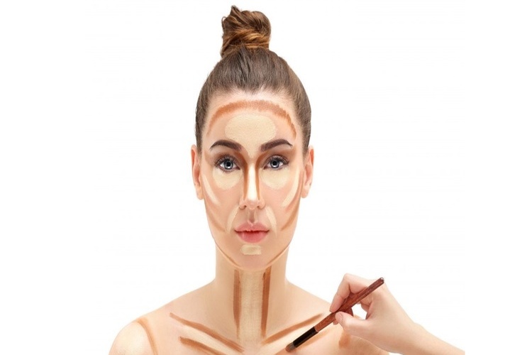 как правильно наносить макияж на лицо - контуринг